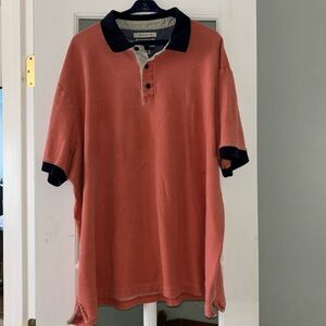 LL Bean Freeport, Maine Casio Bay Polo Traditional Fit Orange SZ XXL Cotton